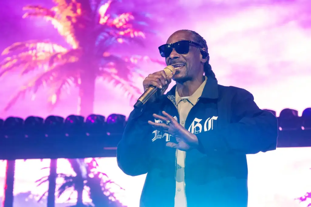 Snoop Dogg performs to a sold out audience at the...