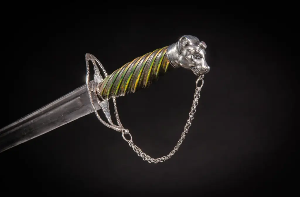 A Revolutionary War sword from the Moulton family, which will...