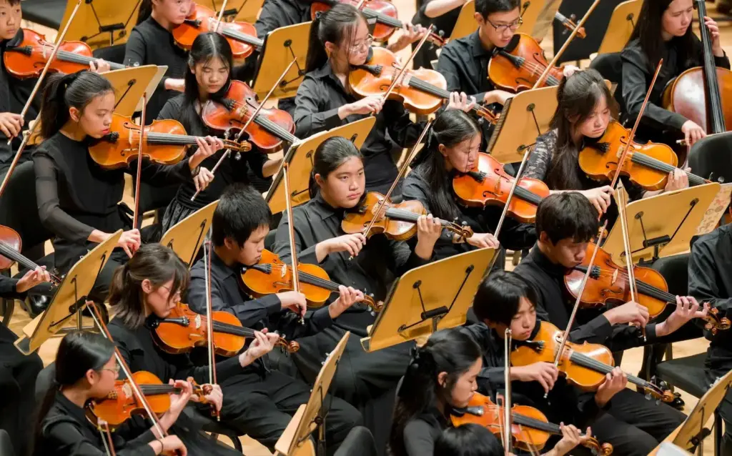 Irvine Unified School District Students perform during the annual Donald...