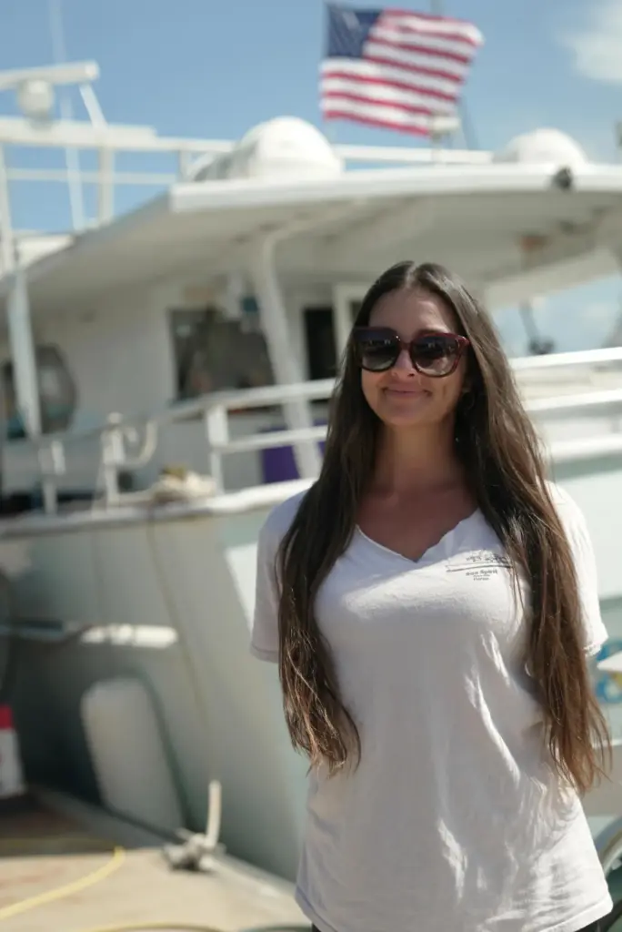 Haley Stephens, who with her husband operates the Sea Spirit,...