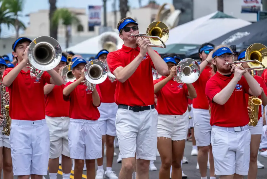 Members of the Host Band, from Huntington Beachâs Union High...