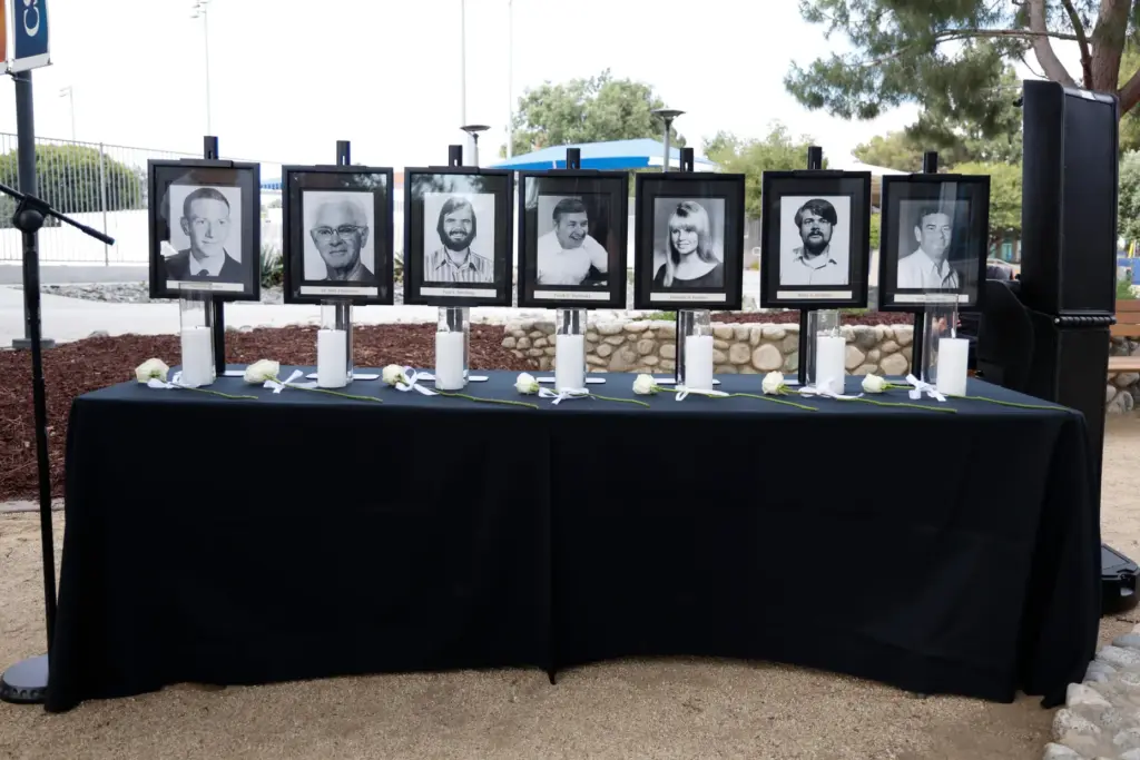 Photos of the seven victims killed in a mass shooting...