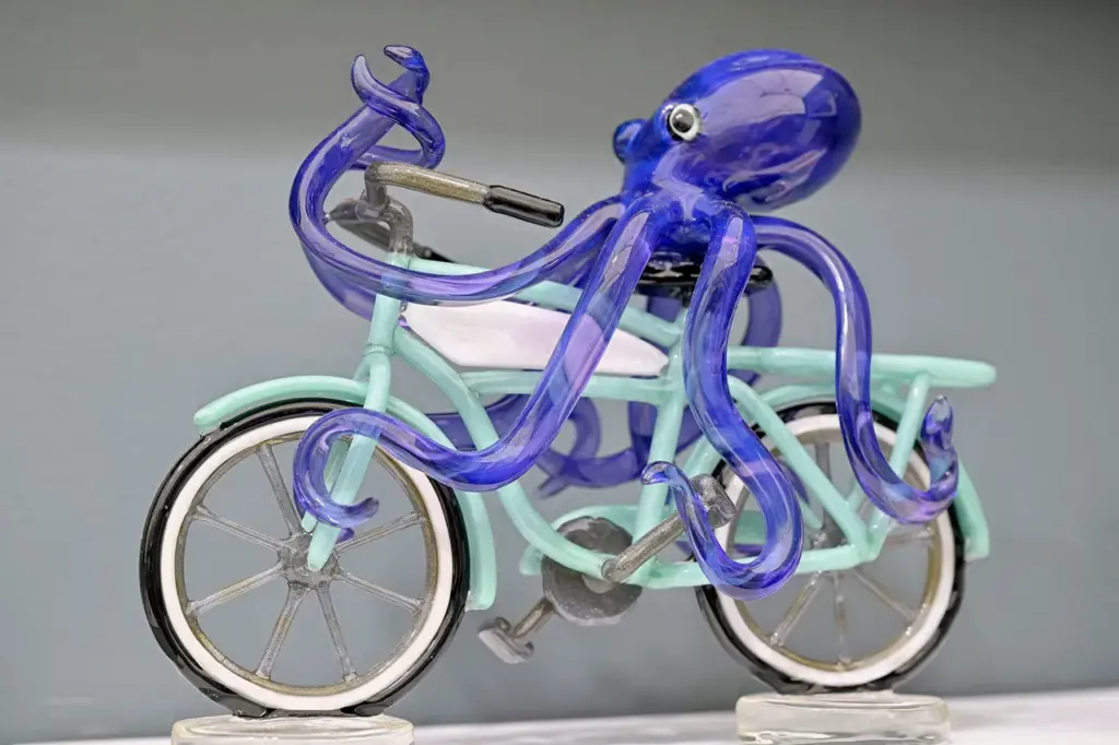Adam Whobreyâs whimsical glassworks are eye-catching at the Festival of...