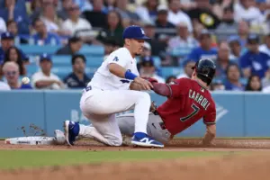 Dodgers’ defense and bullpen don’t hold up in loss to Diamondbacks