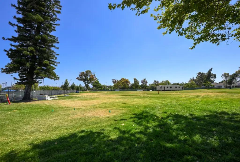 An area of Heritage Park that will be parking for...