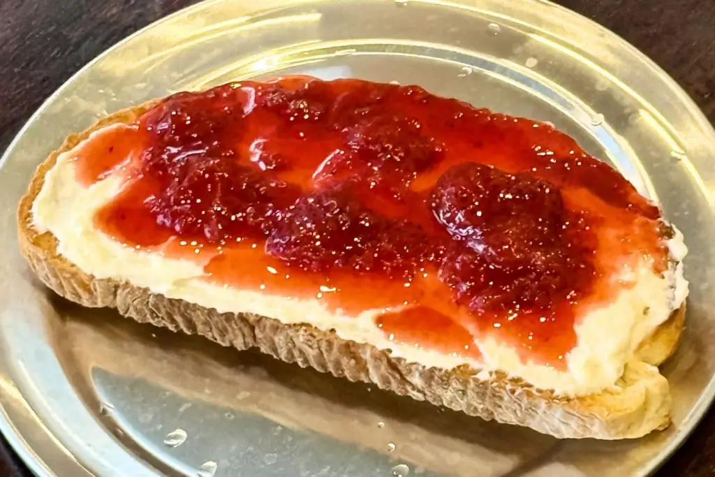 Bricks and Birch in Redlands serves Ricotta Jam Toast with...