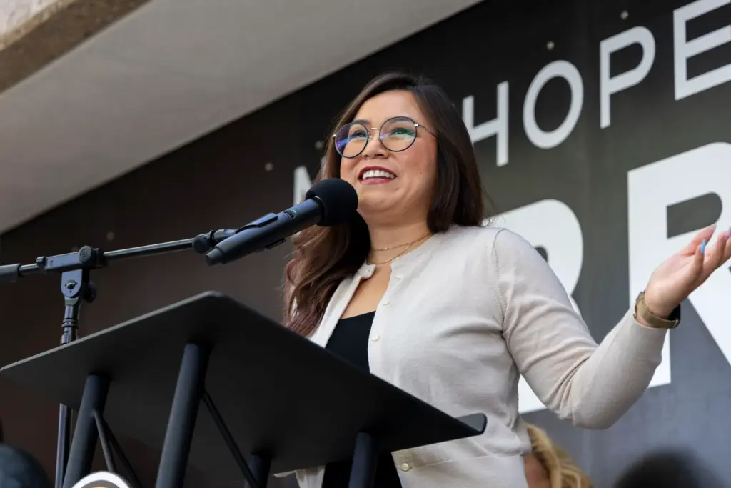 Santa Ana Ward 1 council member Thai Viet Phan speaks...