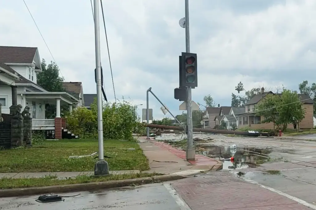 In this photo provided by Douglas Tom Williams, a road...