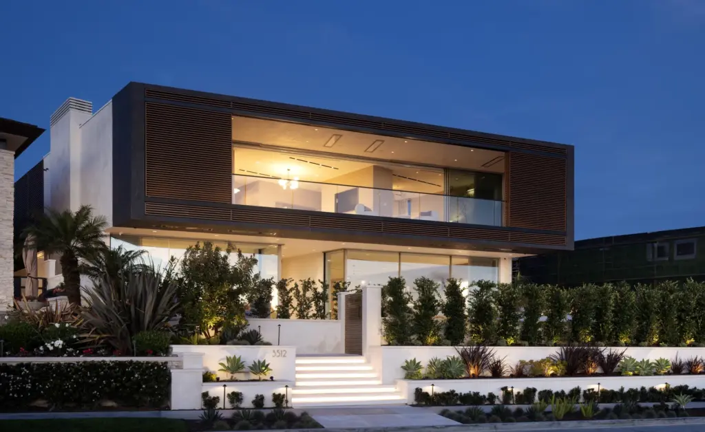 The custom contemporary residence spans 11,628 square feet and offers...