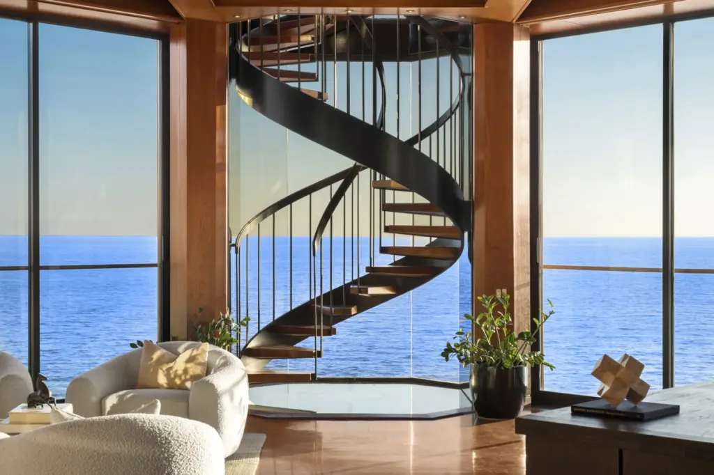 The spiral staircase. (Photo by Chris Snitko, Modern Take Media)