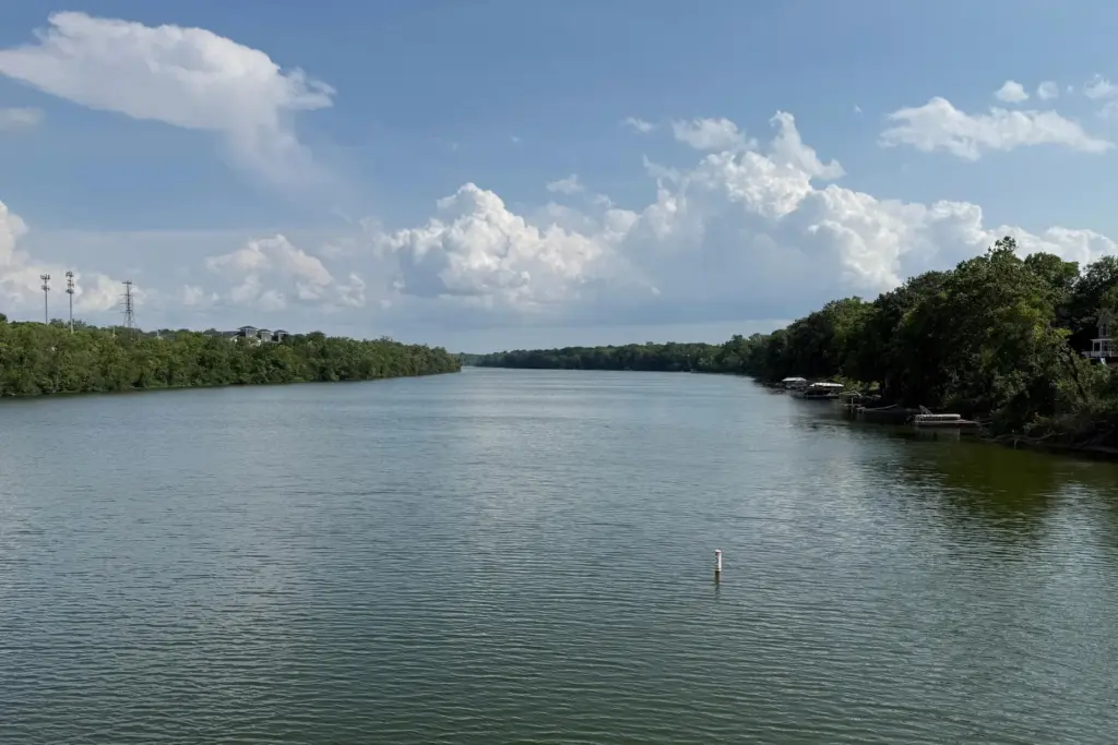 The Scioto River is seen near Hayden Falls Reserve on...