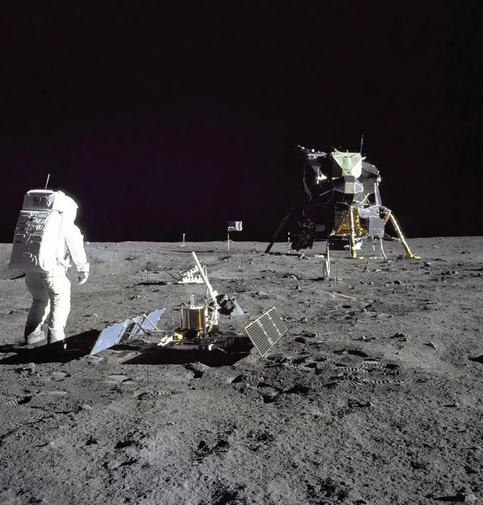 FILE- In this image released by NASA, Astronaut Edwin E....