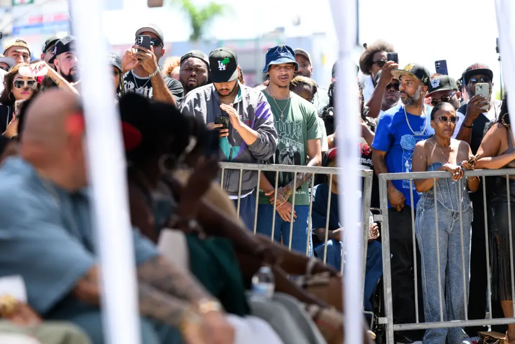 Fans attend hip hop group Bone Thugs-N-Harmony’s Hollywood Walk of...