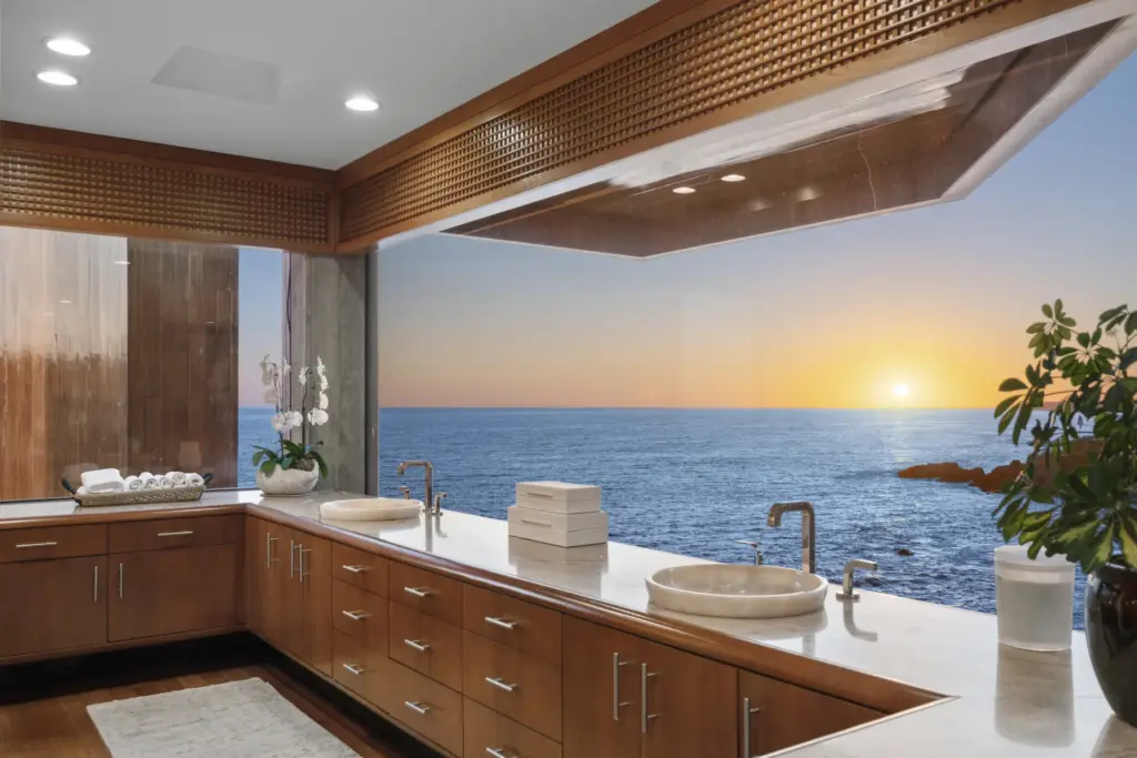 View from the primary bathroom. (Photo by Chris Snitko, Modern...