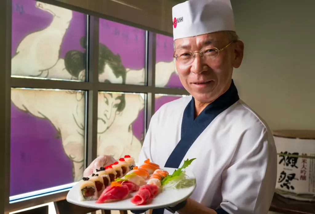 Don Lee, owner of Yama Sushi & Grill is pictured...