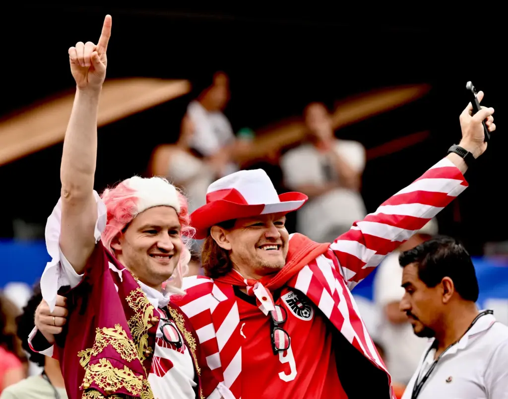 Austrian fans prior to a FIFA World Cup 2026 round...