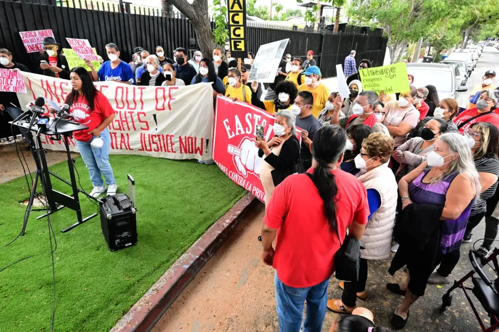 Residents and community organizations held a press conference and demonstration...