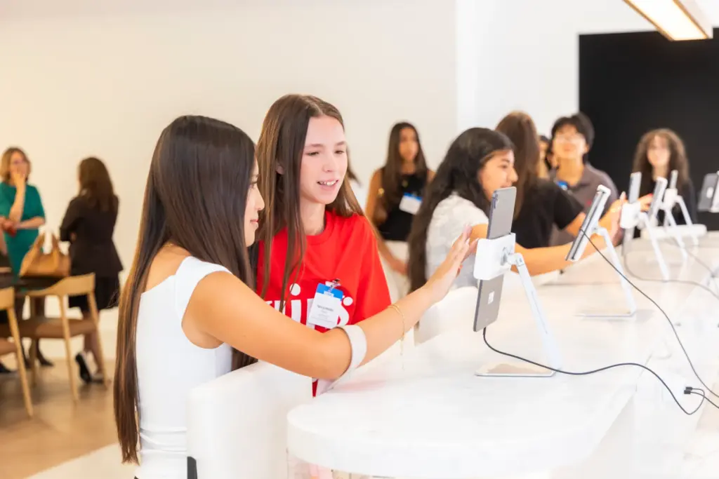 Ten high school students with Girls Inc. Orange County got...