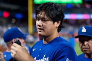 Dodgers scratch Shohei Ohtani’s bullpen session due to nagging knee injury