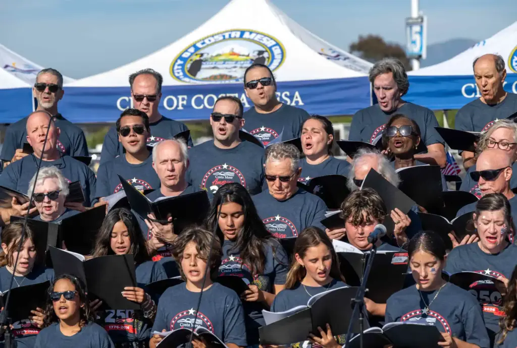 The America 250 Choir performs âAmerica the Beautifulâ during the...