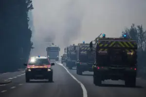 Wildfire forces Tour de France to ban fans from stage finale as parts of Europe sizzle again