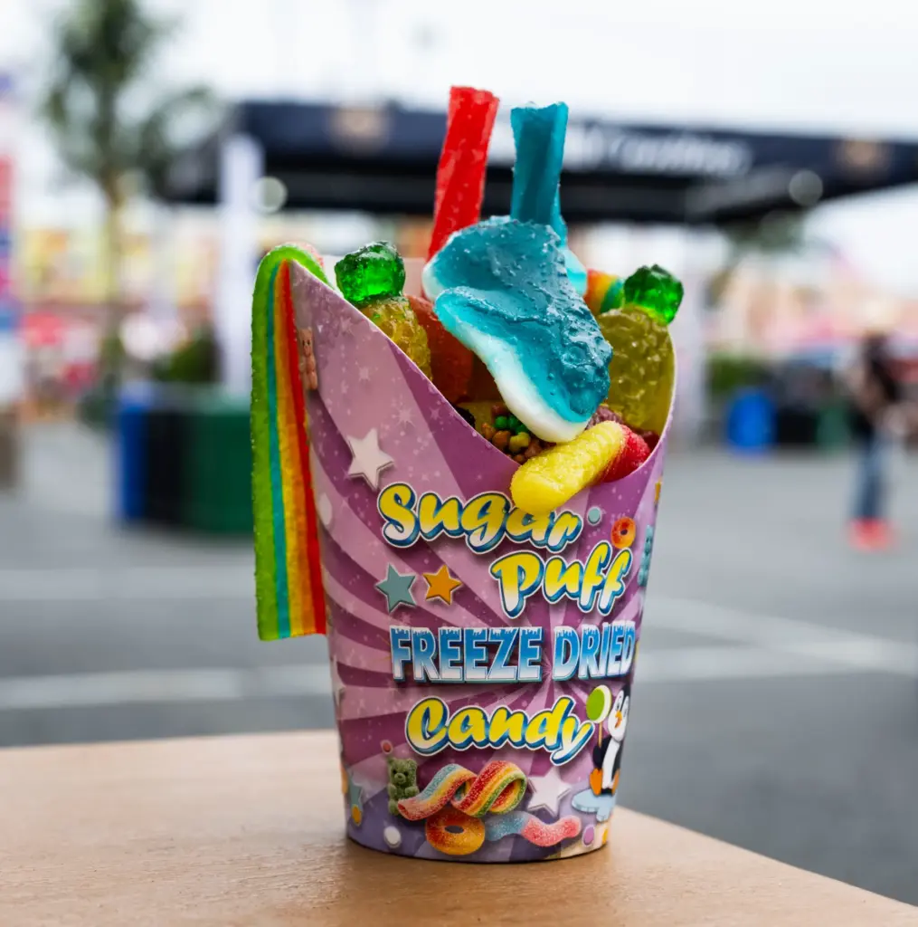 Sugar Puff Candy offers the Candy blast at the San...
