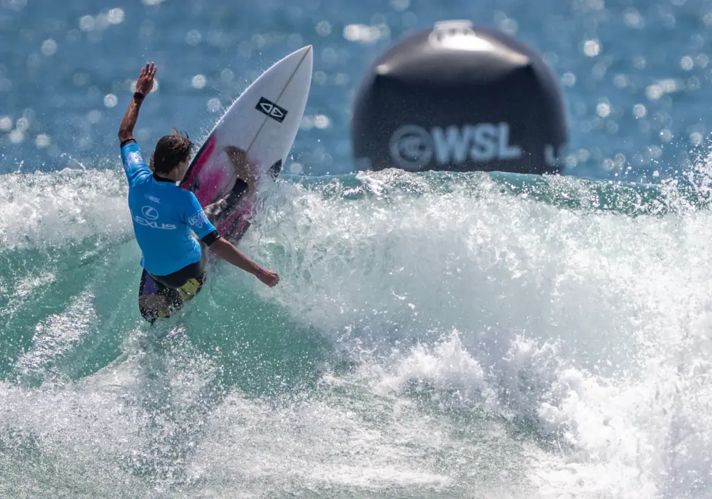 Australian surfer Harley Walters competes in the Challenger Series at...
