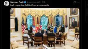 Spencer Pratt meets with President Trump in White House
