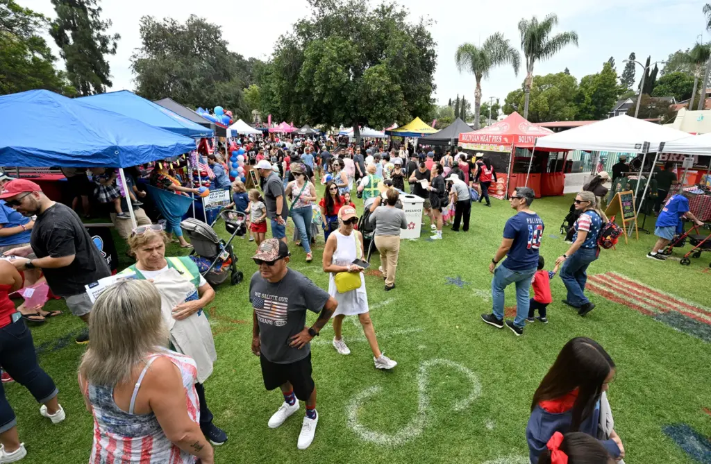 Fourth of July revelers gathered at City Hall Park in...