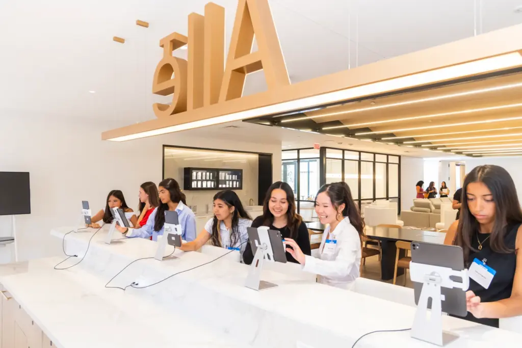 Ten high school students with Girls Inc. Orange County got...