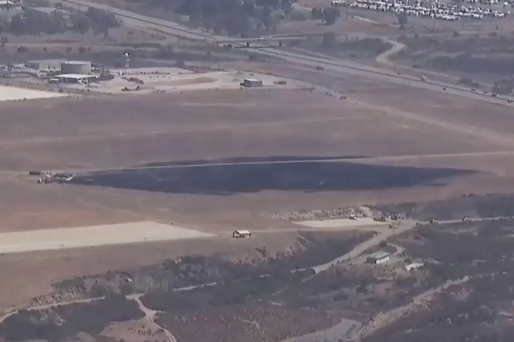 This image made from a video provided by KGTV shows...