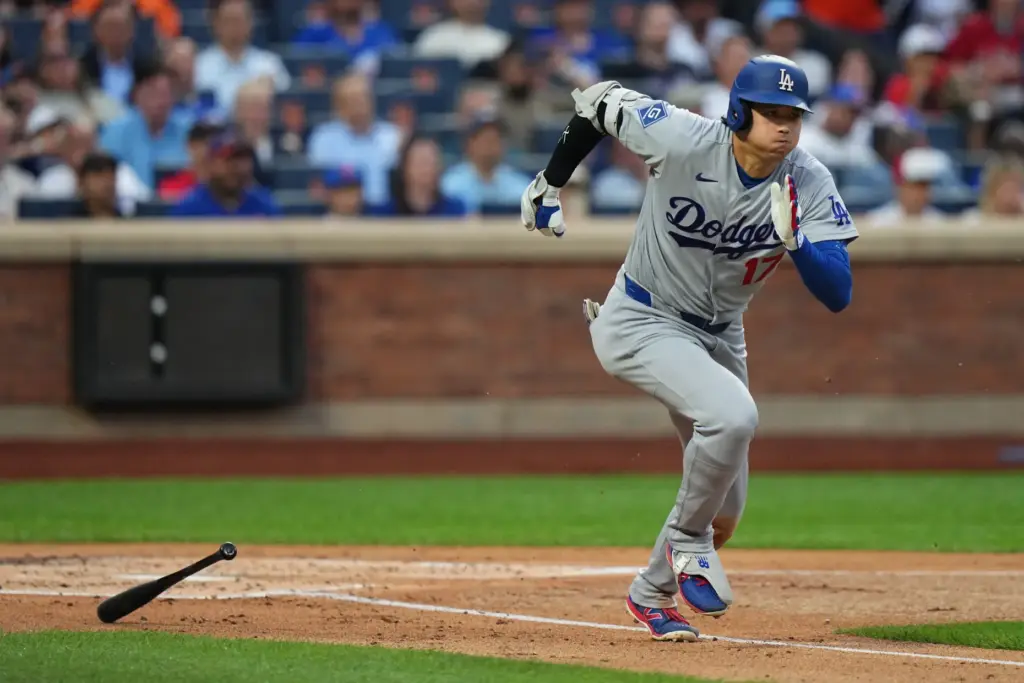 Dodgers’ Shohei Ohtani during the third inning of a baseball...