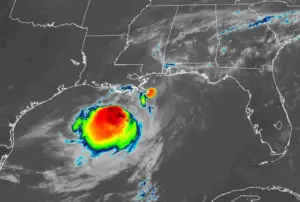 Tropical Storm Bertha wobbles off Mississippi coast on slow crawl toward Louisiana landfall