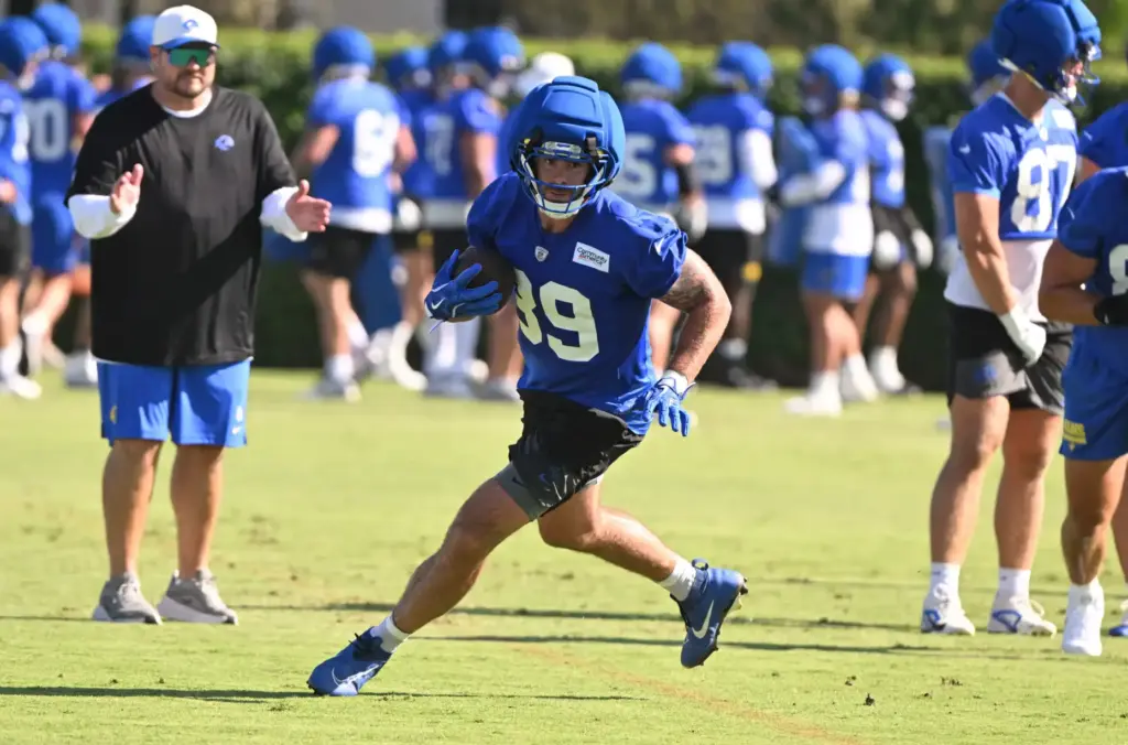 Rams tight end Tyler Higbee during the first day of...
