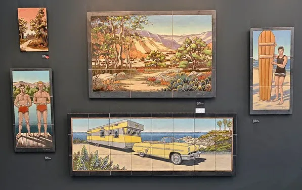 Mike Tauber creates ceramic tiles with the eye of a...
