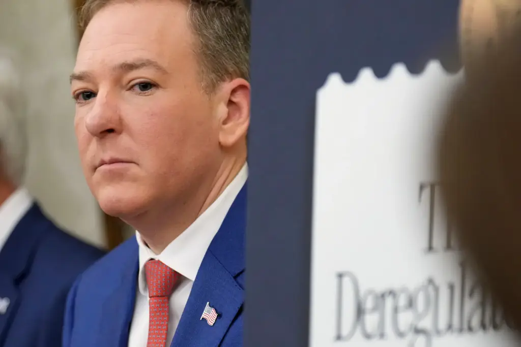 Lee Zeldin, Environmental Protection Agency administrator, listens during an event at the White House.