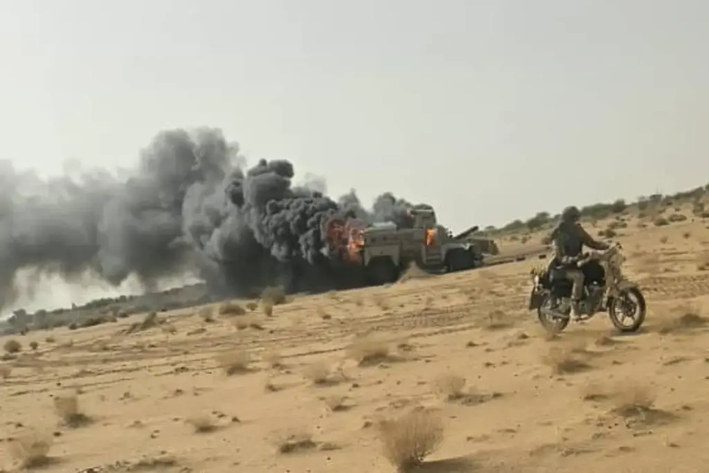 The aftermath of an attack in northern Mali.