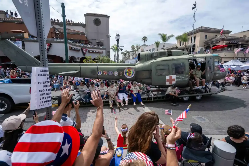 Members of the Vietnam Veterans of America, Chapter 1024, ride...