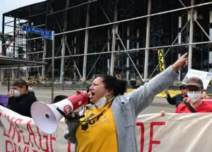 Boyle Heights residents impacted by massive food warehouse fire seek support from company