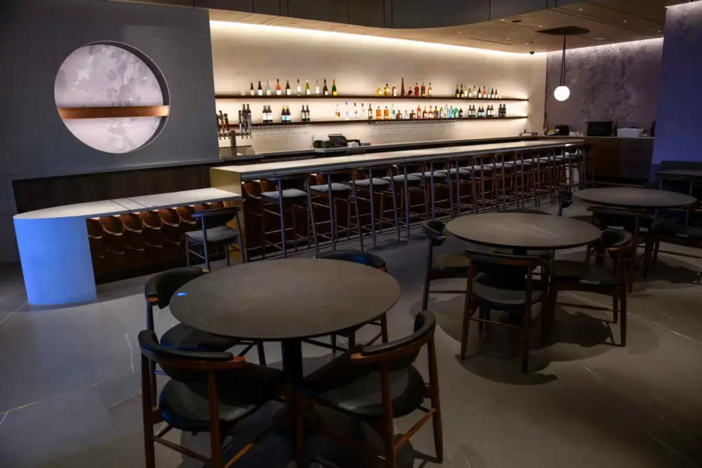 The bar area at Din Tai Fung restaurant in Brea...