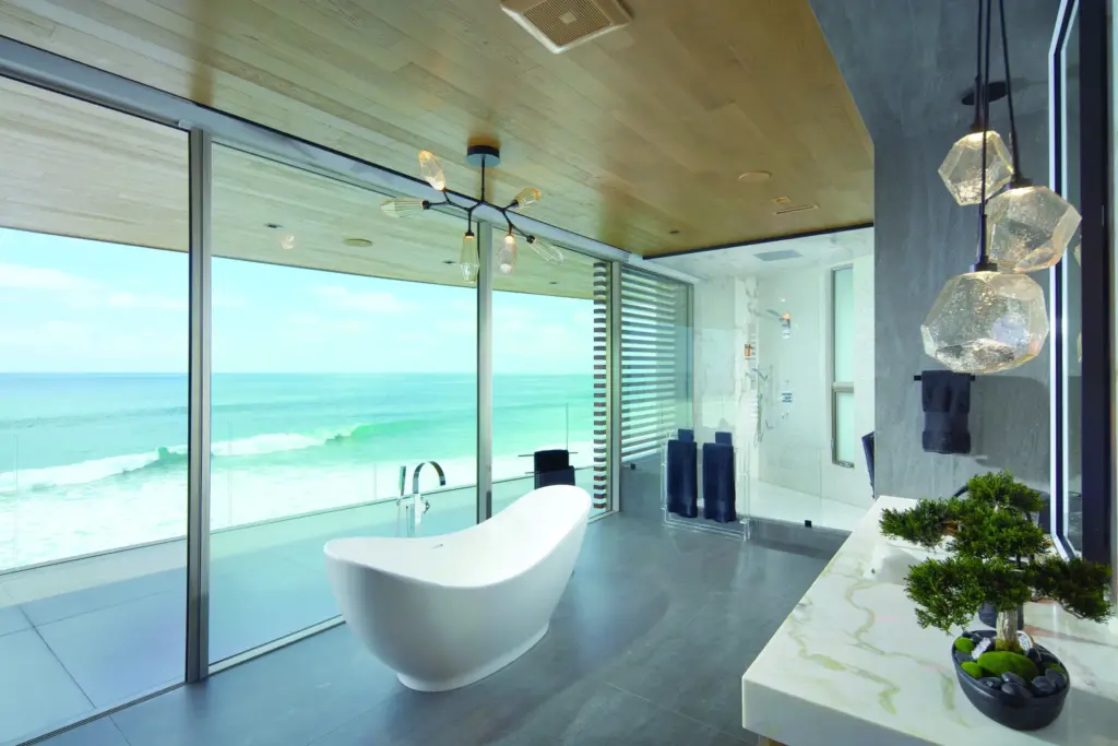 The primary bathroom. (Photo by Toby Ponnay)