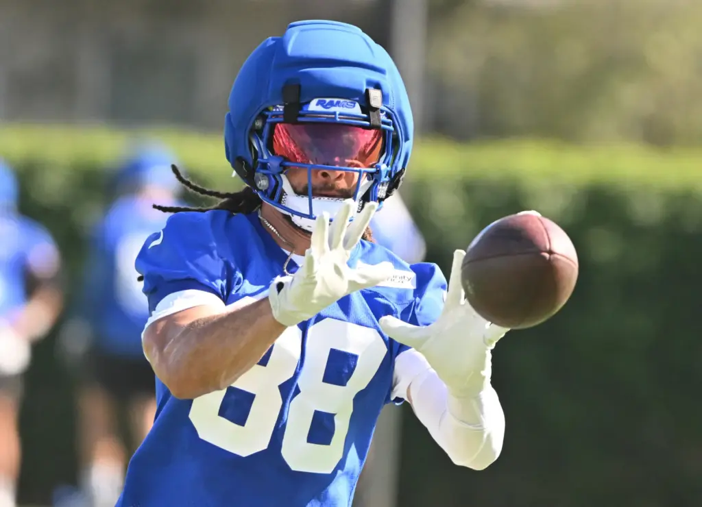 Rams wide receiver Jordan Whittington during the first day of...