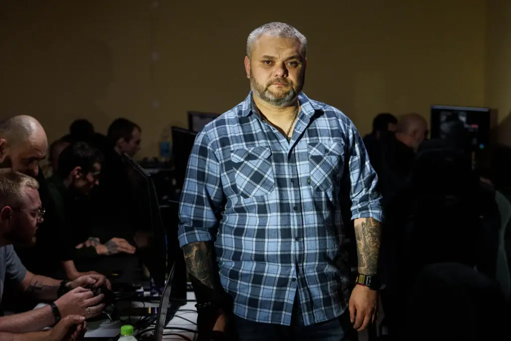 A Ukrainian commander aka “Kat” of K-2 brigade of the...