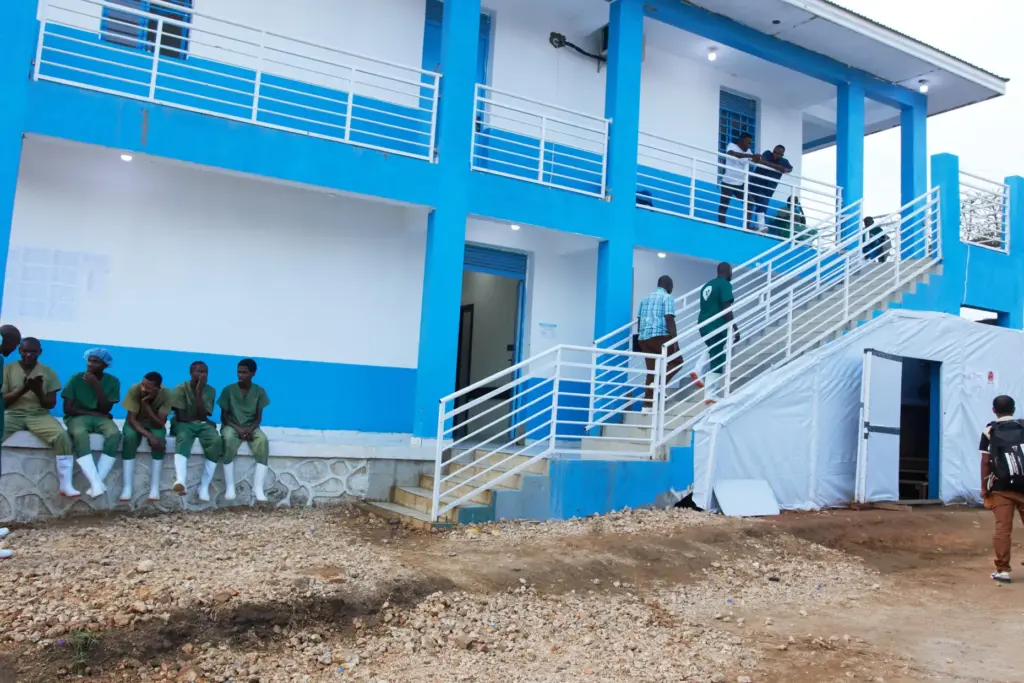 A view of health workers at the Evangelical Medical Center in Bunia, eastern Congo.