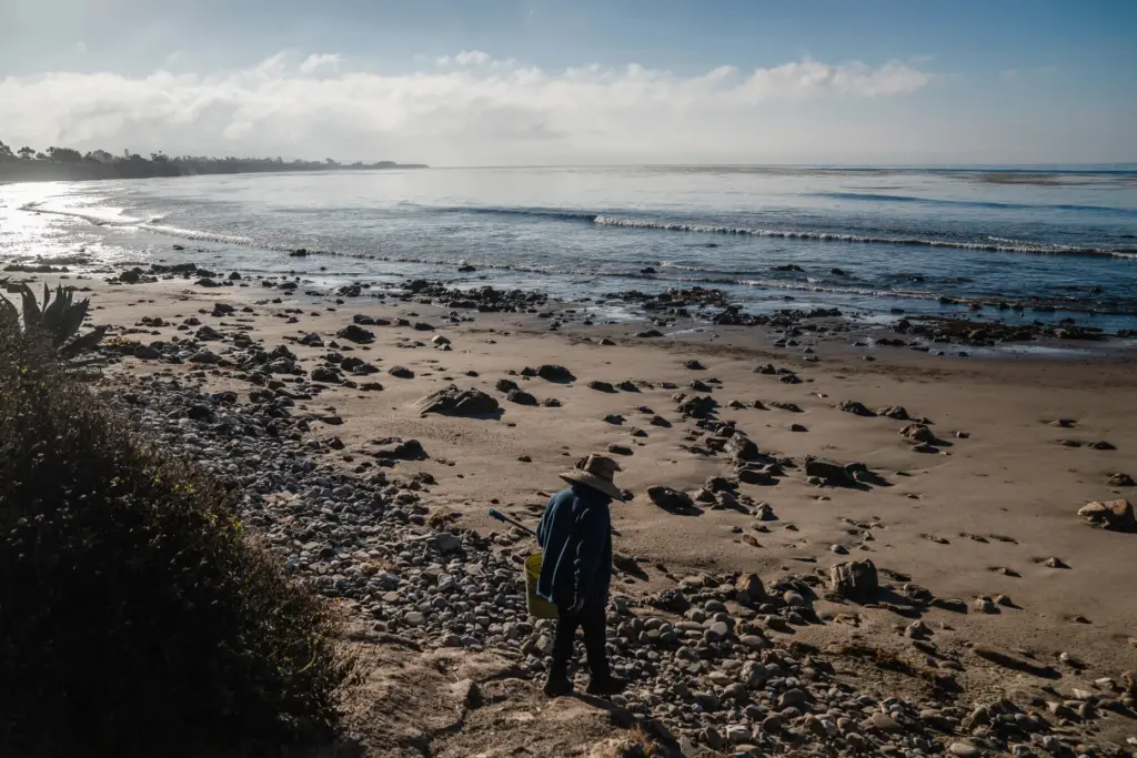 Sands Beach next to Coal Oil Point Natural Reserve in...