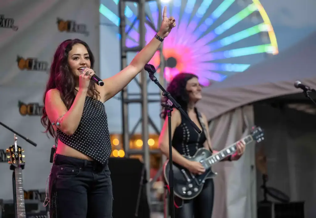 Kaitlyn Townsend and her all-female country band perform on the...