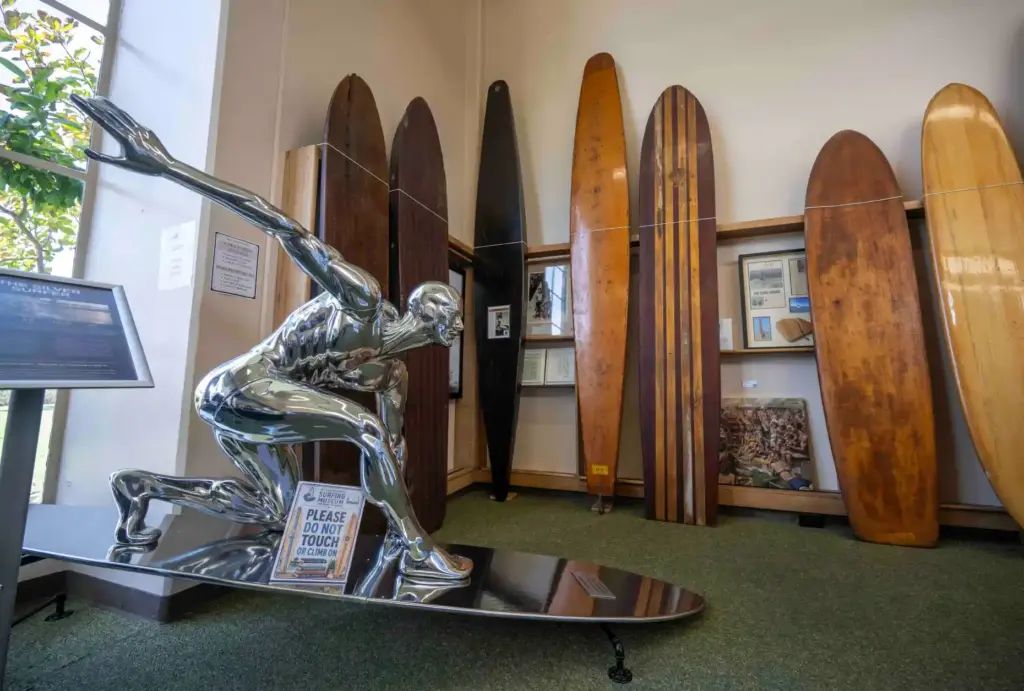 A Silver Surfer statue, one of 300 created by the...