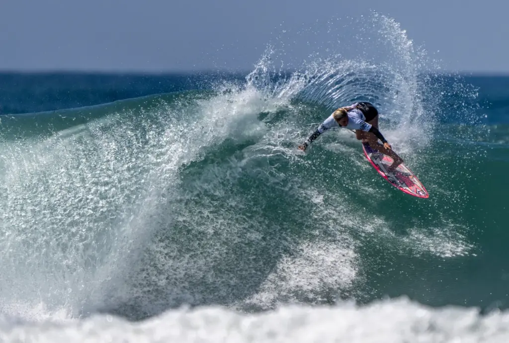 Australian surfer Isla Huppatz, who won the World Surf Leagueâs...