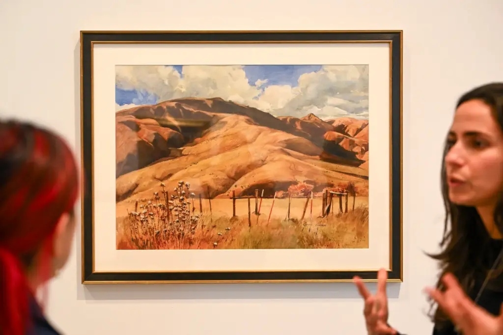 MichaÃ«la Mohrmann, assistant curator of the UC Irvine Langson Orange...