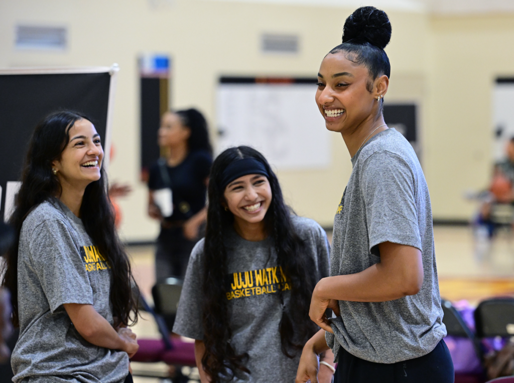 JuJu Watkins hosted a basketball camp at Galen Center on...